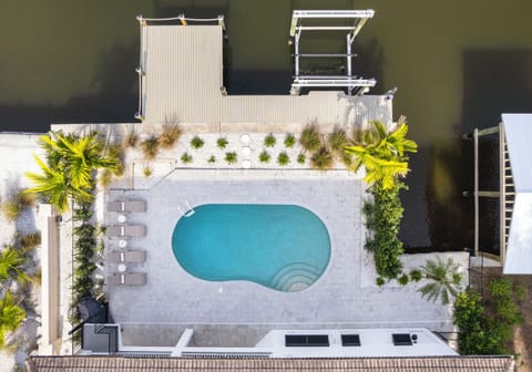 Pool Area Overlooking Canal