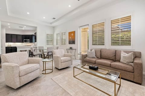 Spacious living room with comfortable seating