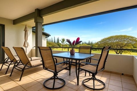 Island mornings begin right here—fresh coffee, cool breezes, and fairway views that calm the soul KGV-16T4
