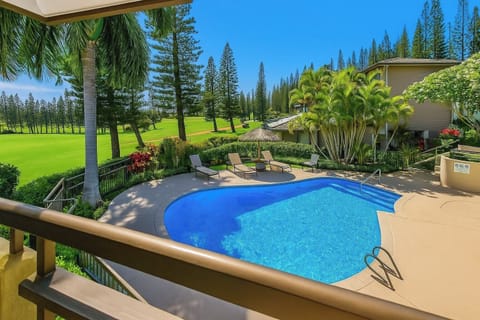 Your resort-pool and tropical-green view sets the tone for splashy mornings and chilled sunset lounging KGV-14T6