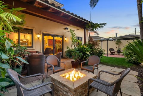 Backyard firepit for cozy, outdoor relaxation