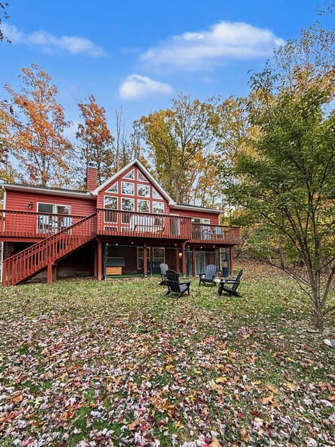 Private A-frame cabin surrounded by trees, near Harpers Ferry