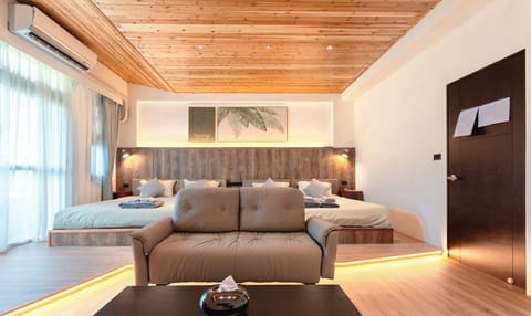 Panoramic Quadruple Room, 1 Bedroom, Balcony, Mountain View | Desk, laptop workspace, free WiFi