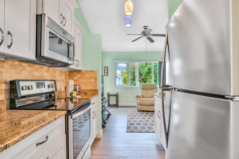 Fully equipped kitchen with modern appliances