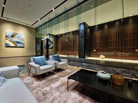 Exceptional zen Japanese inspired ground floor lobby with private lift entrance