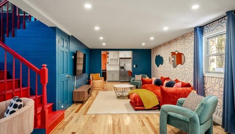 Stretch out, snuggle up, and stay awhile. This living room was designed for one thing: total relaxation (with a side of fun).