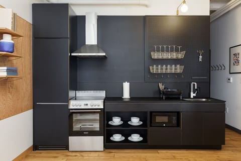 Cook with ease in sleek cabinetry and modern appliances.