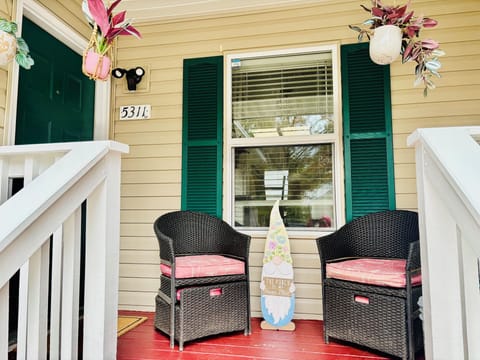 Front Door with Private sitting space