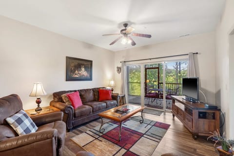 Curl up in the inviting living room & enjoy a movie night at home​