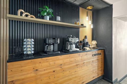 [Coffee Nook] ~ Breville espresso machine, Keurig coffee maker, Coffee pods and mugs