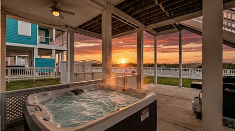 Beachfront sunsets, bubbling hot tub nights, and coastal views that never get old! Relax, unwind, and soak it all in at Seaside Sanctuary.
