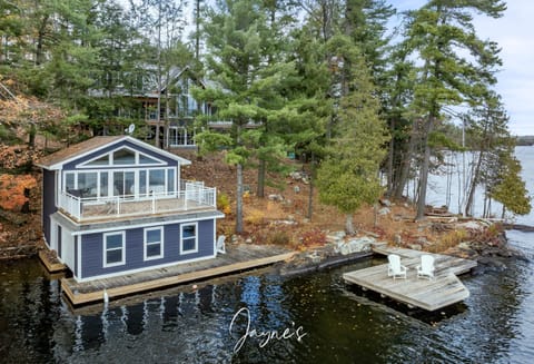 Charming lakeside retreat with private dock and fire pit