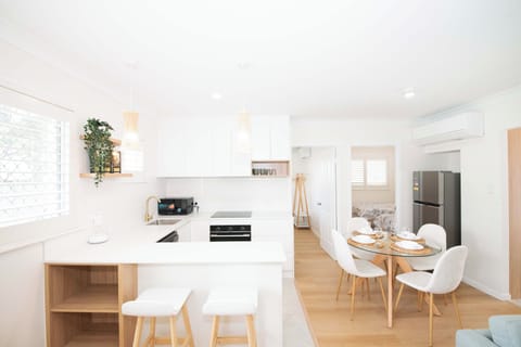 A bright and modern kitchen designed for easy, comfortable cooking.