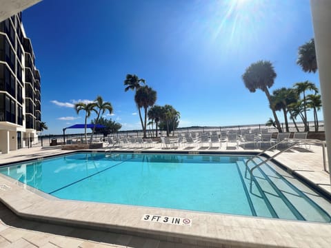 2025 photo.  Heated pool at Carlos Pointe