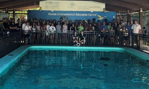 The Marine Environmental Education Center is housed in the historic, two-story Carpenter House at Hollywood North Beach Park.