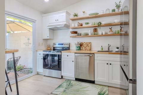 Well lit luxury kitchen