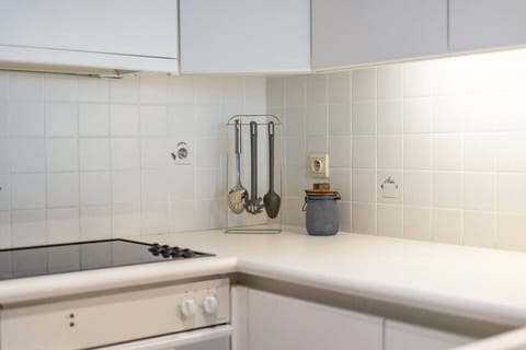 Kitchen with kitchen utensils and utilities