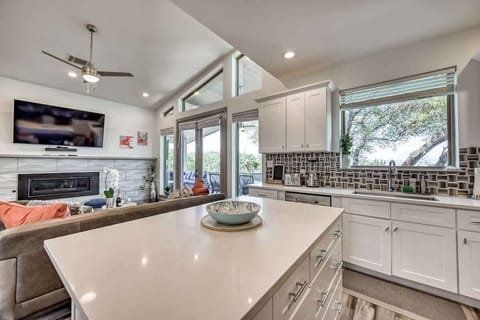 Kitchen island — the perfect gathering spot for family meals.
