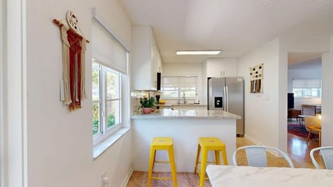 Kitchen and Bar Area