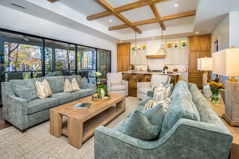 Open Layout | Stylish Living Space | Chef’s Kitchen | Forest Views