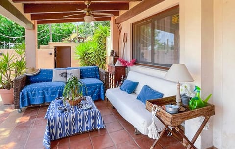 outside