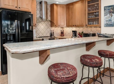 Bar seating for three