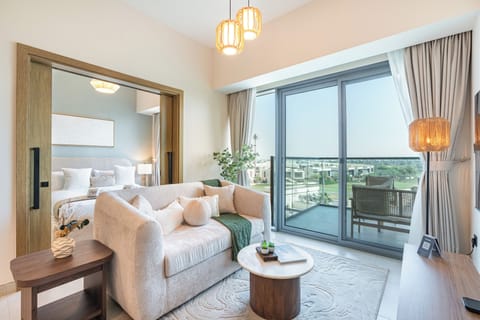 Luxury Apartment, Golf View | Living room | 40-inch Smart TV with digital channels