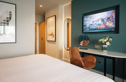 In-room safe, desk, laptop workspace, iron/ironing board