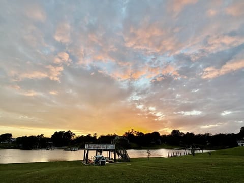 Sunset over Hawkins Bay