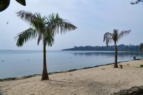 Private beach, beach bar