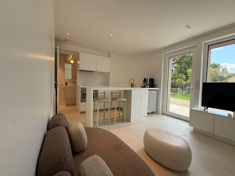 Apartment, Garden Area | Blackout drapes, soundproofing, iron/ironing board, free WiFi