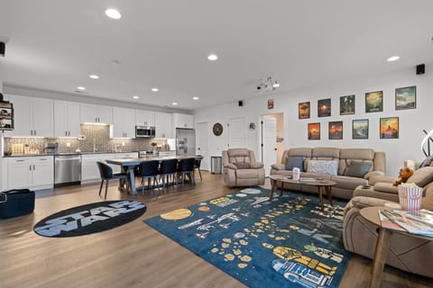 STAR WARS Themed Open Concept Living Dining Kitchen