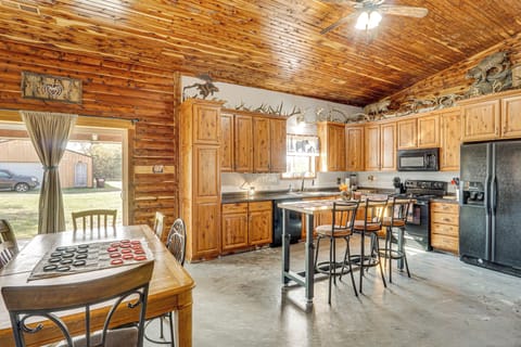 Kitchen | Dining Area | Desk | Books