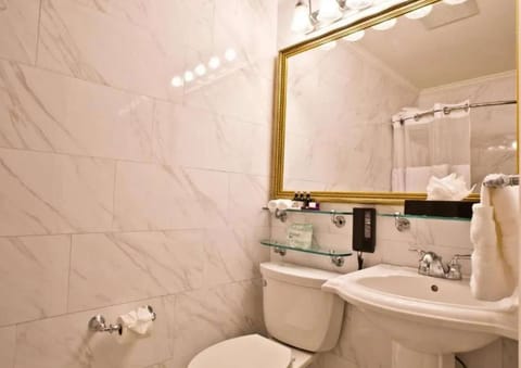 Freshen up in your bathroom before and after your day out.