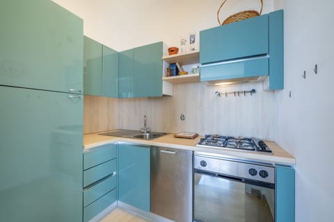 Apartment, 2 Bedrooms, Balcony, Sea View | Private kitchen | Fridge, oven, stovetop, dishwasher