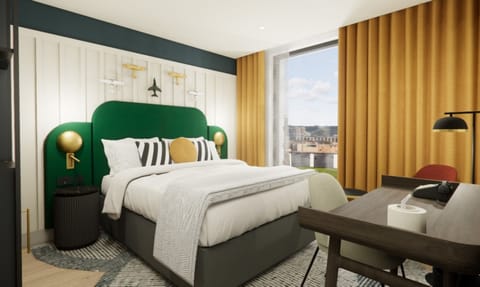 Standard Room, 1 Queen Bed | In-room safe, desk, laptop workspace, blackout drapes