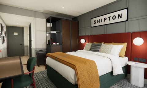 In-room safe, desk, laptop workspace, blackout drapes