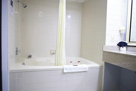 Premium Studio Suite, 1 King Bed, Non Smoking, Pets Not Allowed | Bathroom | Combined shower/tub, hydromassage showerhead, free toiletries