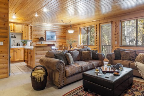 Open concept living space filled with natural light.