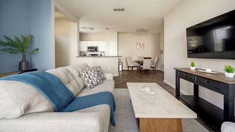 Apartment (1 Bedroom) | Living area | 50-inch TV with digital channels