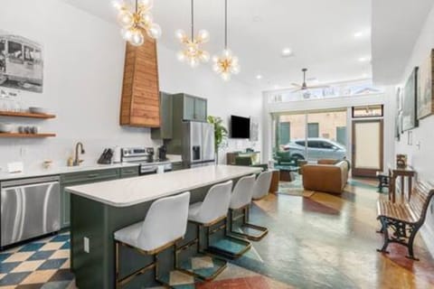 View of Dining area, kitchen and living area