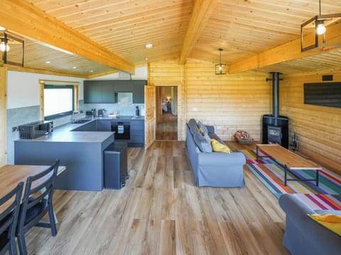 Open plan living space | Binneford Holiday Lodges - Foxglove Lodge - Binneford Holiday Lodges, Hittisleigh