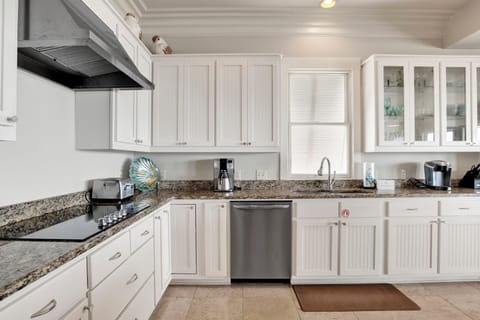 The kitchen is fully equipped for all of your cooking needs