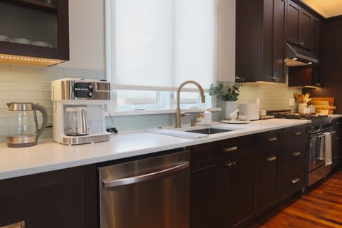 Coffee station with drip, Keurig and Nespresso pods. Steam wand also available.