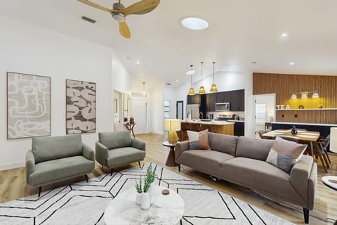 Luxurious living room with comfortable couches