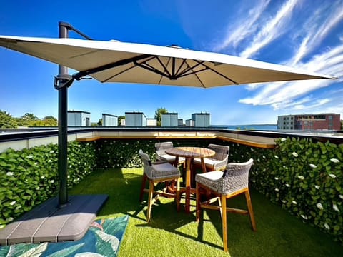 Sun catching in Downtown Traverse City