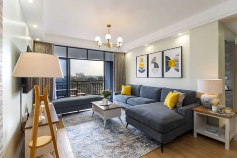 Classic Apartment, Balcony, City View | Living area | 55-inch Smart TV with cable channels, Netflix, first-run movies