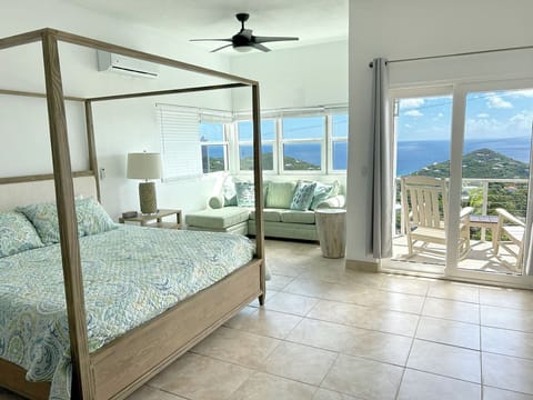 Your master bedroom has beautiful ocean views and a private balcony