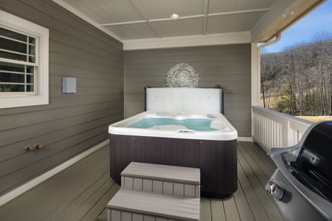 Crystal clear hot tub