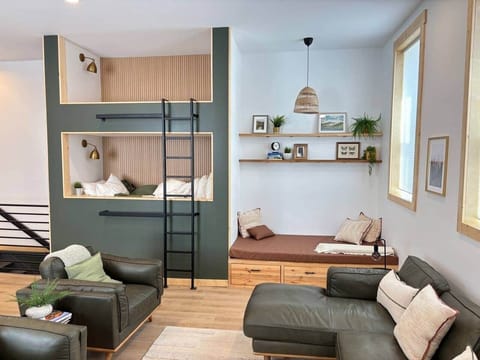Tasteful design and renovation allows for 12 guests to enjoy the unique space and build memories